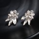 European and American retro alloy rhinestone earrings advanced sensor earrings female daily jewelry earrings light luxury atmospheric bride earrings