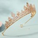 European and American new vermiculite bride Crown Birthday Dance Beauty Plicong Show Head Glot Luxury Squading Princess Crown