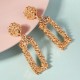 Cross -border new fashion metal wind earring birthday dance party jewelry irregular geometric alloy lady earrings