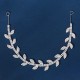 Korean new vermiculite hair band daily versatile hair trimming hoe female wedding bridesmaid headwear rhinestone tree leaves