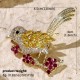 New vermiculite brooch senior sense wedding dinner suits niche design sensor ears animal chest flowers