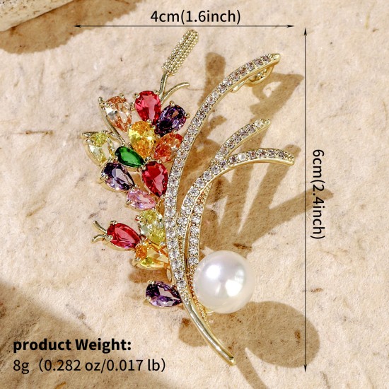 New vermiculite brooch senior sense wedding dinner suits niche design sensor ears animal chest flowers