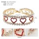 Cross -border new Valentine's Day bracelet light luxury jewelry INS style niche birthday gift rhinestone love bracelet