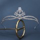 Korean new bride wedding hair accessories retro Baroque banquet performed head crown lightly full of diamonds and stone crown