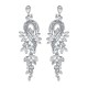 European and American retro alloy rhinestone earrings advanced sensor earrings female daily jewelry earrings light luxury atmospheric bride earrings