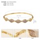 European and American cross -border fashion ladies bracelet high -level sensory versatile metal handyle light luxury rhinestone hollow opening bracelet women