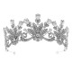 Bride's hair jewelry Wedding dress headwear simple ins luxury style versatile diamond crystal crown noble crown