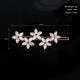 Korean hair accessories girl side clip metal bangs clip back head Elegant temperament rhinestone hair card vermiculite