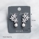 Japanese and Korean fashion niche high -level ear ring women's new light luxury temperament pearl earrings daily versatile vermiculite earrings