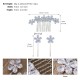 European and American light extravagant hair accessories crystal combo daily versatile flowers hair clip bride hair velvet hair comb sets