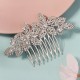 European and American new jewelry vermiculite hair combed wedding banquet birthday party hair ornament rhinestone claw chain inlaid stones