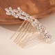 South Korean daily hair combing photography photo and makeup hair decoration high -level light luxury head jewelry vermiculite flower bride combing comb