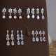 European and American jewelry bride earrings Ins out of daily wild earrings long pearl earrings light luxury 锆 耳 earrings