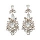 European and American new light luxury temperament earrings shining charming rhinestone earrings High -level sensory wedding bride earrings direct sales