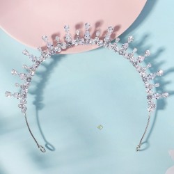 Cross -border new super glittering hair hoop goddess birthday party hair accessories high -end feel versatile wedding bride hair hoop