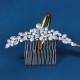 South Korean daily hair combing photography photo and makeup hair decoration high -level light luxury head jewelry vermiculite flower bride combing comb