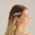 Advanced Bride's hair accessories handmade combing light luxury versatile gown headwear flowers crystal vermiculite combing female