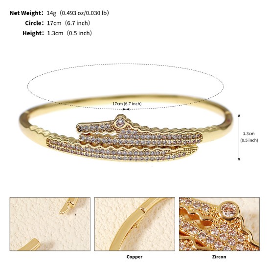 European and American niche hand accessories high -level light luxury vermiculite bracelet wedding dinner party jewelry inlaid diamond nail opening bracelet