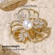 New vermiculite brooch senior sense wedding dinner suits niche design sensor ears animal chest flowers