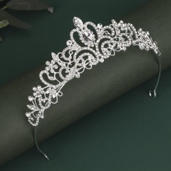 Bride's headdress Korean sweet wedding accessories Alloy rhinestone Princess Crown Crown photo jewelry luxury vermiculite crown