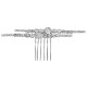 Cross -border new bride's headdress, vermiculite hair comb, high -end jewelry, daily hair rhinestone, stones inserted female