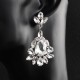 European and American new temperament earrings luxurious shining rhinetic earrings Wedding bride's earrings wedding jewelry direct sales