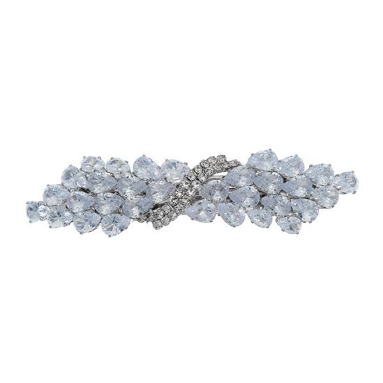 Japan and South Korea INS style simple hair accessories light luxury drill all -match hair clip bride dresses vinegar vermiculite spring clip