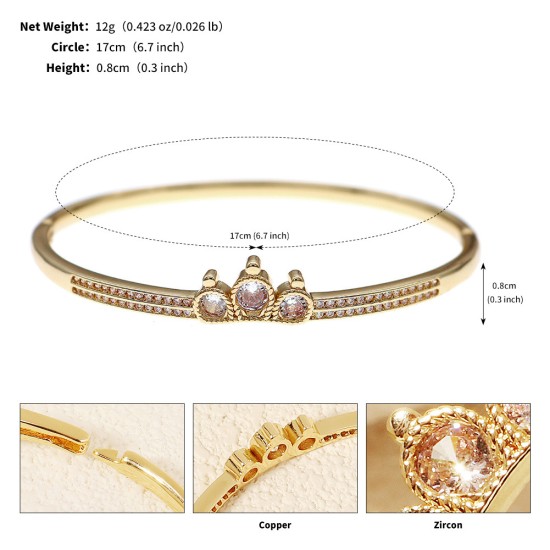 European and American niche hand accessories high -level light luxury vermiculite bracelet wedding dinner party jewelry inlaid diamond nail opening bracelet