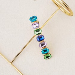 Japan and South Korea wild children's hairpin hairpin niche design sensor head jewelry color diamond hair card inspiration daily spring clip