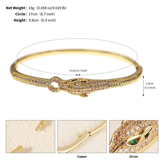 European and American niche hand accessories high -level light luxury vermiculite bracelet wedding dinner party jewelry inlaid diamond nail opening bracelet