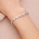 Korean new vermiculite bracelet female light luxury all -round jewelry INS high -level love four -leaf grass fine bracelet