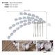 European and American new bride's headdress of vermiculite hair combing high -level sense versatile wedding jewelry crystal shelter plate hair