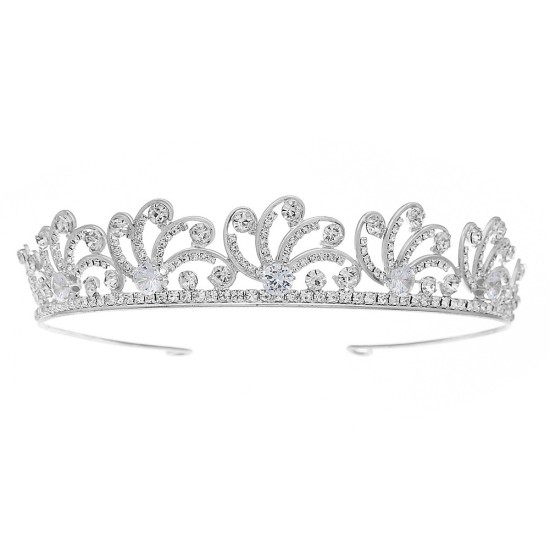 Bride wedding jewelry European and American new headdress temperament Queen Crown luxury vermiculite rhinestone Crown retro crown