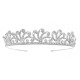 Bride wedding jewelry European and American new headdress temperament Queen Crown luxury vermiculite rhinestone Crown retro crown