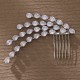 South Korean daily hair combing photography photo and makeup hair decoration high -level light luxury head jewelry vermiculite flower bride combing comb