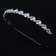 Korean online celebrity versatile high -end vermiculite leaf pressing hair jewelry exquisite ladylike temperament elegant pearl thin hair hoop