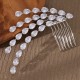 European and American new bride's headdress of vermiculite hair combing high -level sense versatile wedding jewelry crystal shelter plate hair