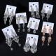 European and American retro alloy rhinestone earrings advanced sensor earrings female daily jewelry earrings light luxury atmospheric bride earrings