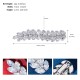 Korean jewelry ladies inlaid with hair clip women's high -level sensory versatile trim diamond rhinestone spring clip