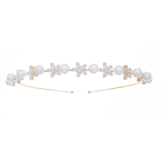 New lady hair jewelry Korean version of pearl hair hoop.