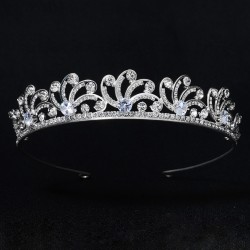 Bride wedding jewelry European and American new headdress temperament Queen Crown luxury vermiculite rhinestone Crown retro crown