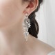 European and American retro alloy rhinestone earrings advanced sensor earrings female daily jewelry earrings light luxury atmospheric bride earrings