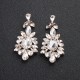 European and American retro alloy rhinestone earrings advanced sensor earrings female daily jewelry earrings light luxury atmospheric bride earrings