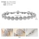 Korean new vermiculite bracelet female light luxury all -round jewelry INS high -level love four -leaf grass fine bracelet