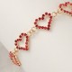 Cross -border new Valentine's Day bracelet light luxury jewelry INS style niche birthday gift rhinestone love bracelet