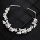 European and American bride headdress wholesale simplicity thin picture flower hoop rhinestone diamond hair decoration photography photo plate hair alloy hair band