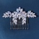 South Korean daily hair combing photography photo and makeup hair decoration high -level light luxury head jewelry vermiculite flower bride combing comb