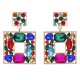 European and American new colored Christmas earrings high -level and versatile partners jewelry