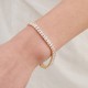 European and American new vermiculite bracelet light luxury niche jewelry high -end and versatile versatile decoration exquisite super glittering 锆 bracelet female