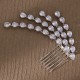 European and American new bride's headdress of vermiculite hair combing high -level sense versatile wedding jewelry crystal shelter plate hair